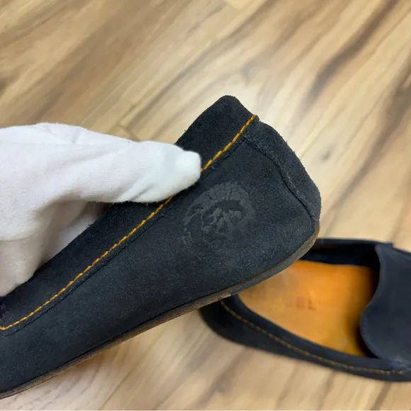 Diesel Onestyle Suede Slip On Loafers Moccasins Shoes Indigo Blue 43/10