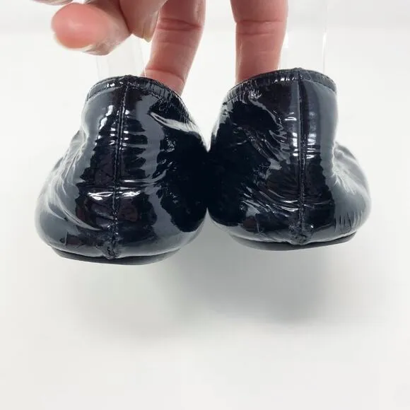 Dior Black Patent Leather Ballet Flats Women's Size 7.5 GUC