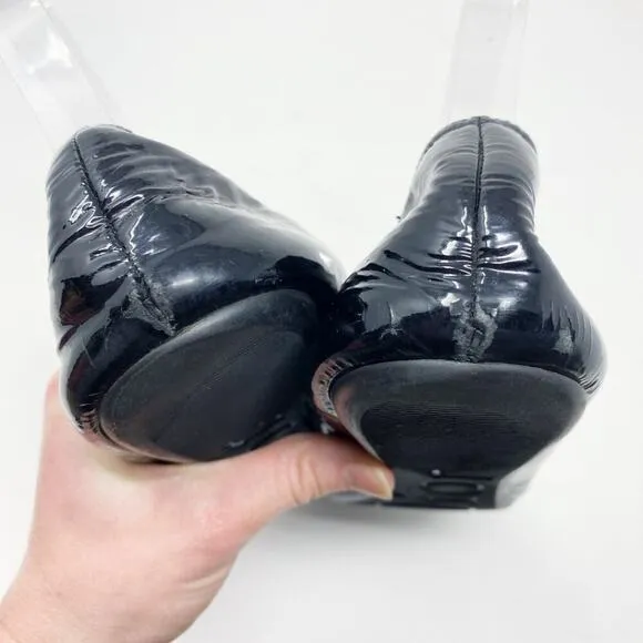 Dior Black Patent Leather Ballet Flats Women's Size 7.5 GUC