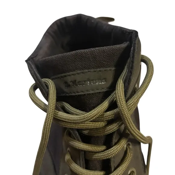 Doc Dr. Martens Bonny Chukka Boots Brown Mens 9 6-Eye Lace Up Shoes Canvas Suede