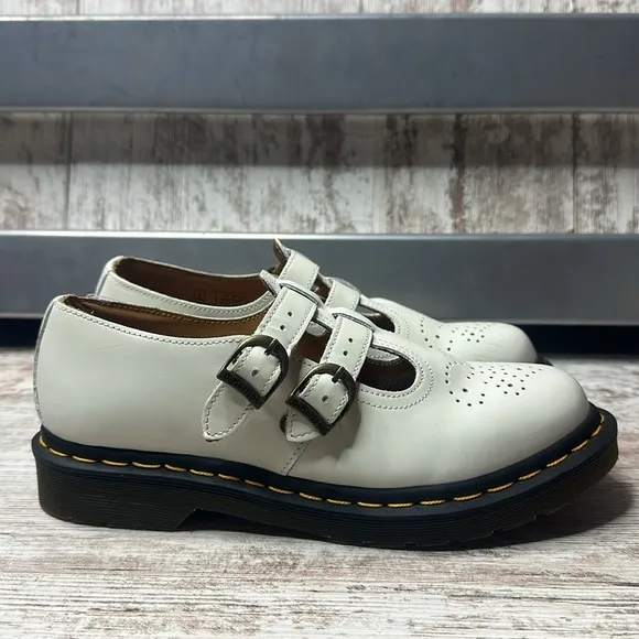 DOC MARTENS 8065 SMOOTH LEATHER MARY JANE SHOES Women’s Sz 8L AW004