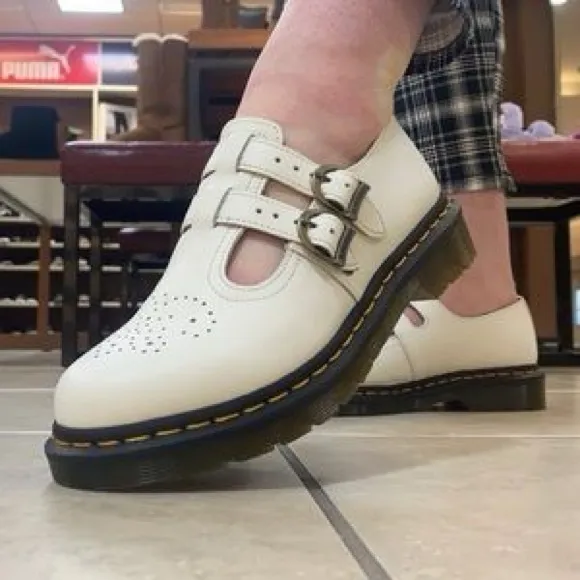 DOC MARTENS 8065 SMOOTH LEATHER MARY JANE SHOES Women’s Sz 8L AW004