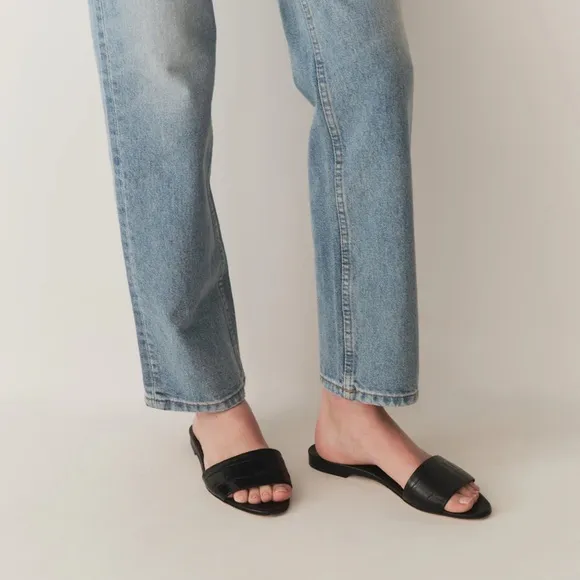 Doen Angelica croc sandal flats size 40 NWT