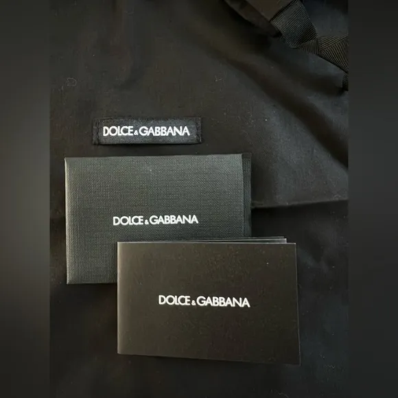 Dolce &amp; Gabbana Black Leather Slingback Kitten Heel Pumps 38/7.5
