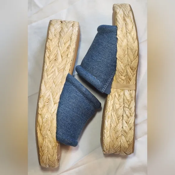 Dolce Vita Chavi platform wedge sandal denim size 8.5