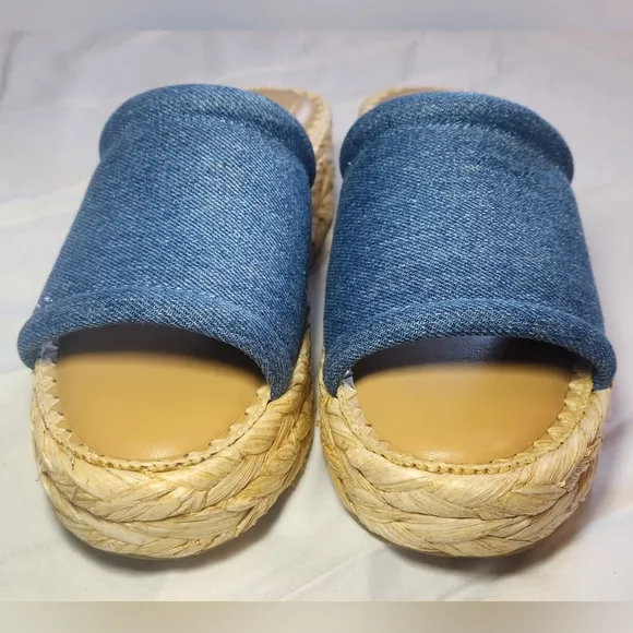 Dolce Vita Chavi platform wedge sandal denim size 8.5
