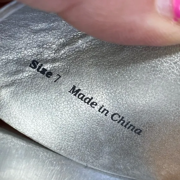 dolce vita Silver Criss-Cross Cork Wedge Mule Slide 7