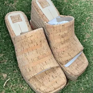 Dolce Vita Elaria Espadrille Natural Cork Wedges Sandales Size 8.5