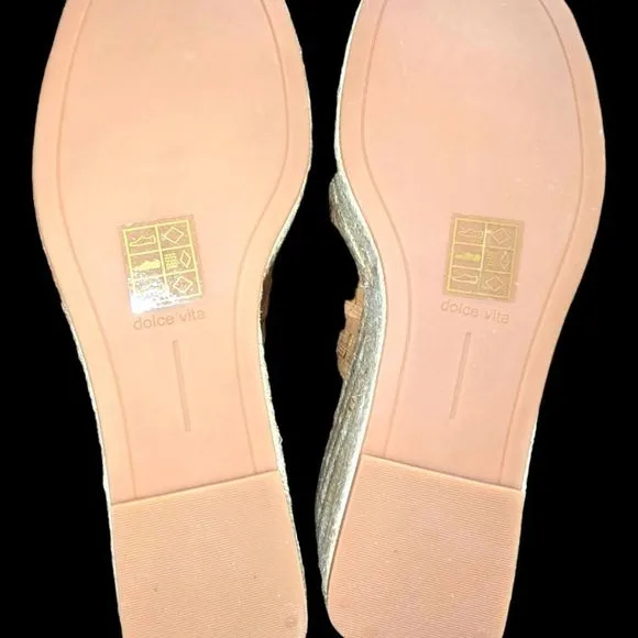 Dolce Vita Elaria Espadrille Natural Cork Wedges Sandales Size 8.5