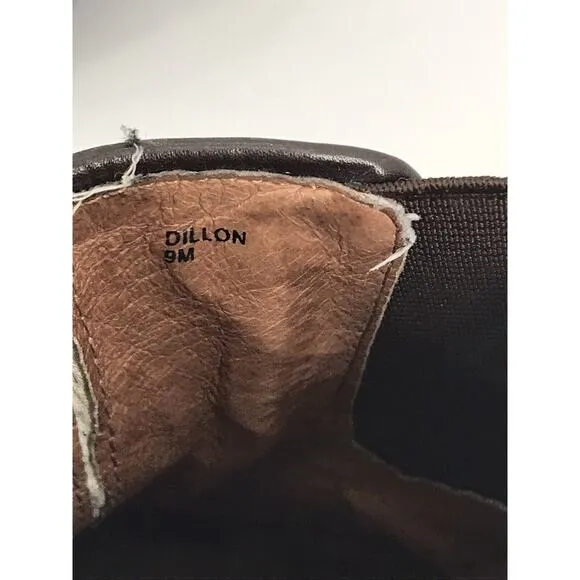 Donald J Pliner Dillon Women's Brown Wedge Distressed Leather Ankle Boots Size 9