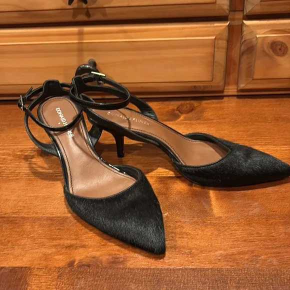 Donald J Pliner Francah 106 Black/black Haircalf/baby Calf Size 8.5M