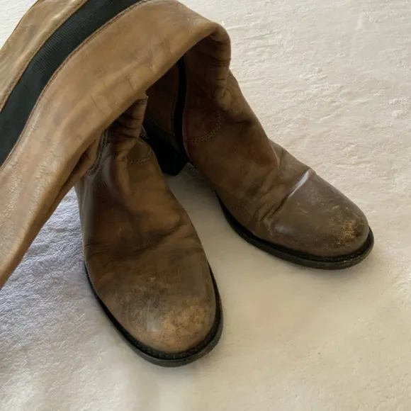 Donald J. Pliner Knee High Tall Zipped Heeled Boots
