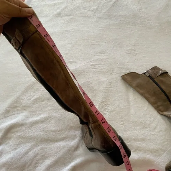 Donald J. Pliner Knee High Tall Zipped Heeled Boots