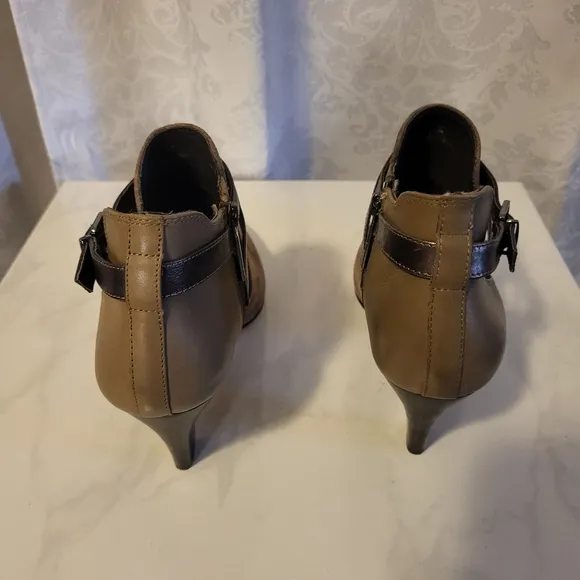 Donald J. Pliner Tamy Vero Cuoio Women Leather, Suede Boots, Size 10M, Tan