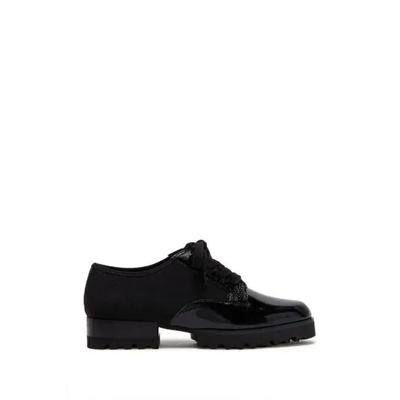 Donald Pliner NEW Elee Black Crepe Oxford Shoes