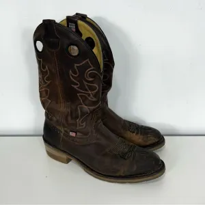 DOUBLE H mens round toe cowboy boots