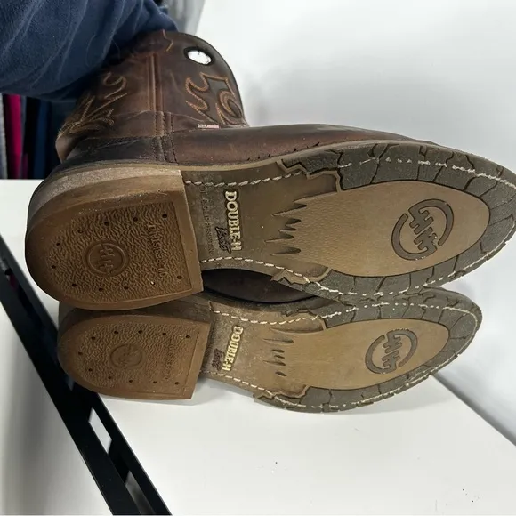 DOUBLE H mens round toe cowboy boots