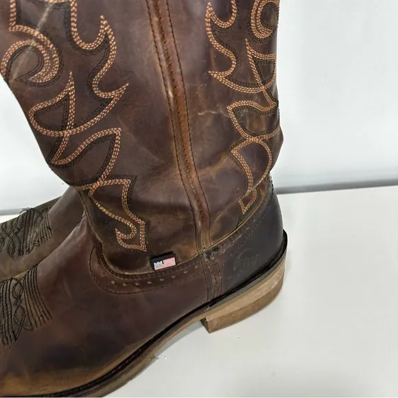 DOUBLE H mens round toe cowboy boots