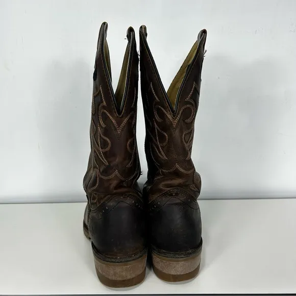 DOUBLE H mens round toe cowboy boots