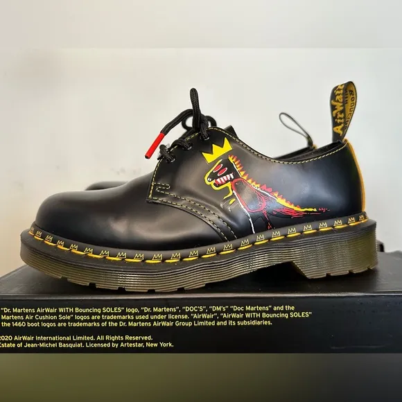 Dr. Martens 1461 Basquiat Leather Oxford Shoes Size 6