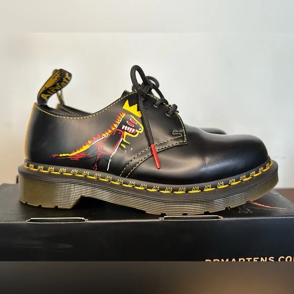 Dr. Martens 1461 Basquiat Leather Oxford Shoes Size 6
