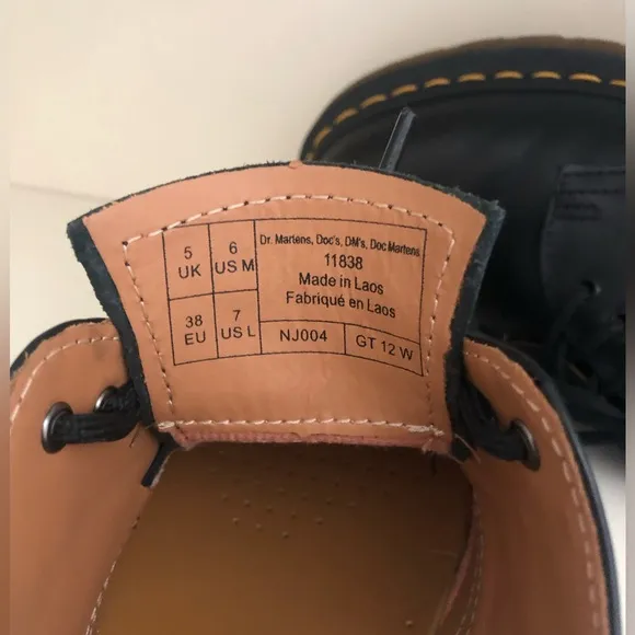 Dr. Martens 1461 Black Leather Oxfords - Women’s Size 7