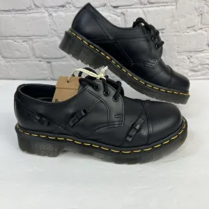 Dr. Martens 1461‎ Bow Oxford Women's Black Smooth Leather Lace Up Shoes Size 6