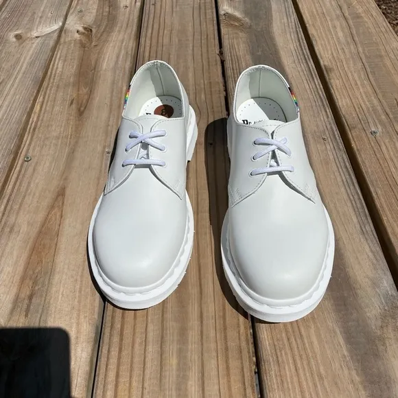 Dr. Martens 1461 Gay Pride Leather Lace Up Oxford Shoes