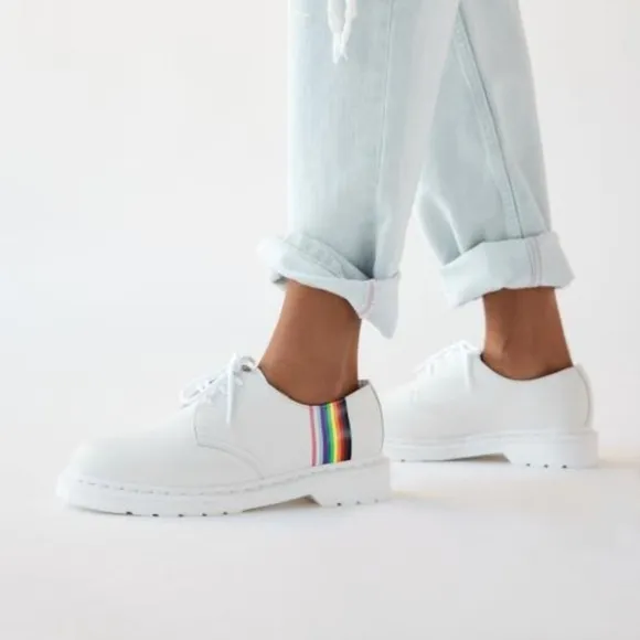 Dr. Martens 1461 Gay Pride Leather Lace Up Oxford Shoes
