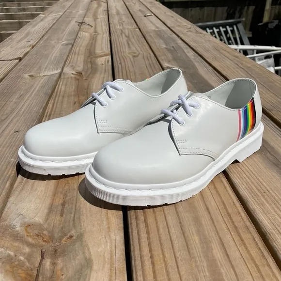 Dr. Martens 1461 Gay Pride Leather Lace Up Oxford Shoes