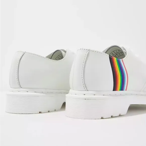 Dr. Martens 1461 Gay Pride Leather Lace Up Oxford Shoes