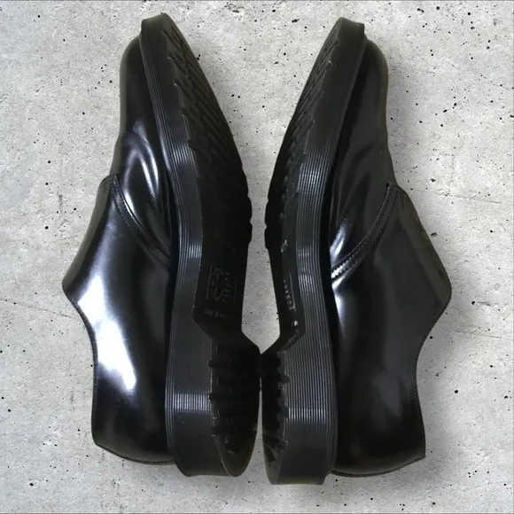 Dr. Martens 1461 Made in England- Black-Polished Smooth Leather Shoes