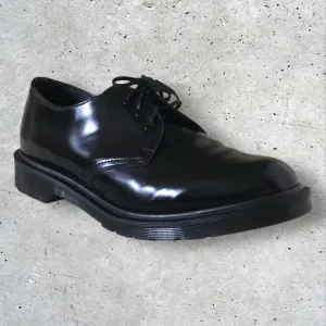 Dr. Martens 1461 Made in England- Black-Polished Smooth Leather Shoes