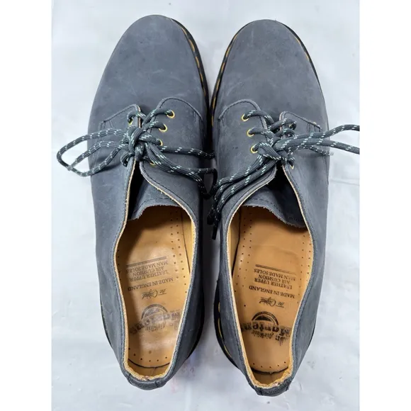 Dr Martens 1461 Made in England Nubuck Leather Oxford Shoes size 12