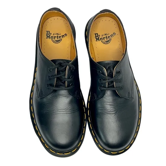 Dr. Martens 1461 Smooth Leather Oxford Unisex Black Shoes Men US 7 Women US 9