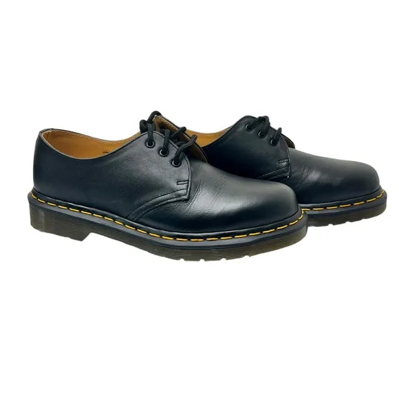Dr. Martens 1461 Smooth Leather Oxford Unisex Black Shoes Men US 7 Women US 9