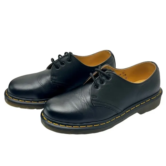 Dr. Martens 1461 Smooth Leather Oxford Unisex Black Shoes US 7 Men 9 Women