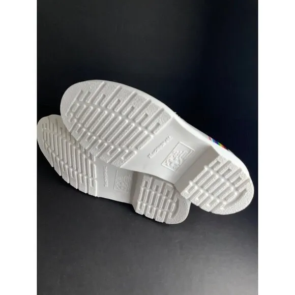 Dr. Martens 27522 White Smooth Leather Pride Oxford Shoes EU 39 Womens 8  Mens 7