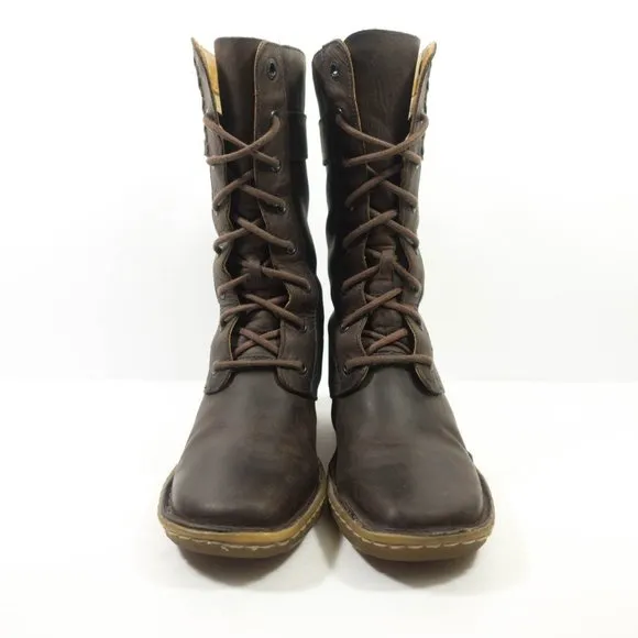 Dr Martens 8-Eye Leather Heeled Boots - Women's Size 7