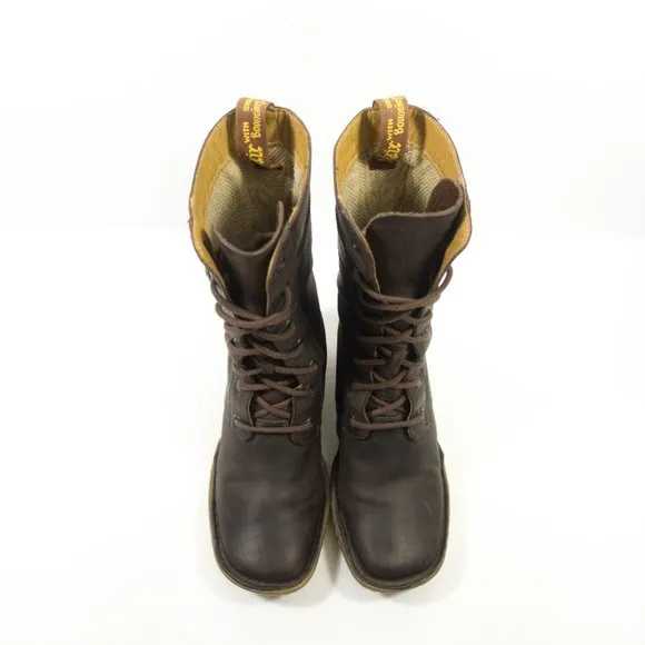 Dr Martens 8-Eye Leather Heeled Boots - Women's Size 7