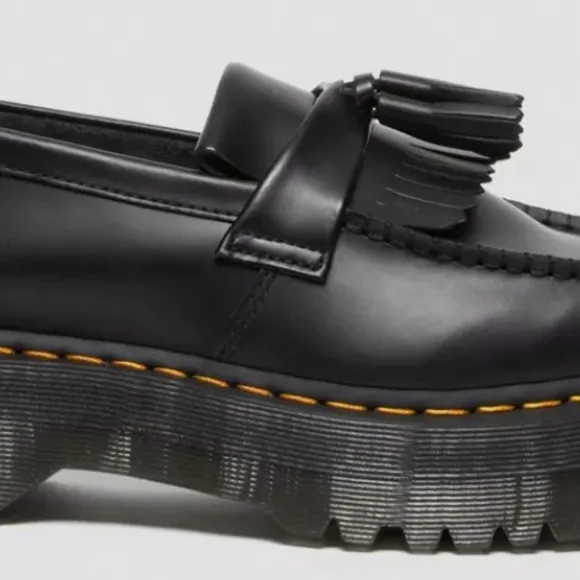 Dr Martens Adrian Leather Platform Tassel Loafers Women shoes size6 New