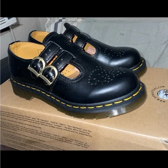 Dr. Martens Black Mary Jane Leather Shoes