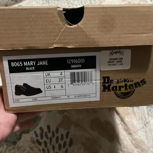 Dr. Martens Black Mary Jane Leather Shoes