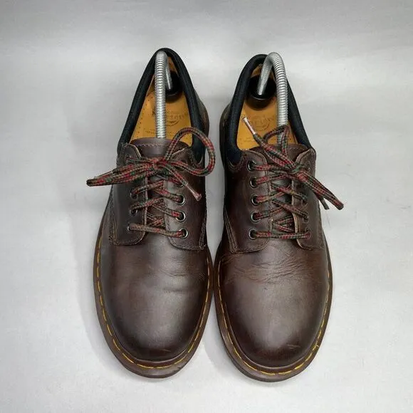 Dr. Martens Crazy Horse Shoes Men's Size 11 Brown Leather Casual Lace Up Shoes