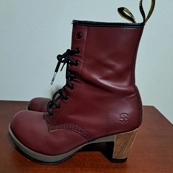 Dr. Martens Diva Darcie Airwair High Heeled Boot Size 10 Brick Red