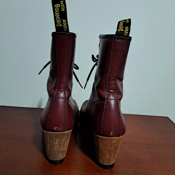 Dr. Martens Diva Darcie Airwair High Heeled Boot Size 10 Brick Red
