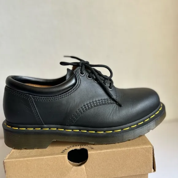 Dr Martens Doc Shoes Men’s Black Leather Size US M 8