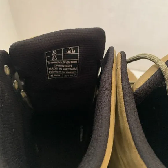 Dr. Martens Men's Size 13 CREWSON Nubuck Leather Suede Boots NJ004