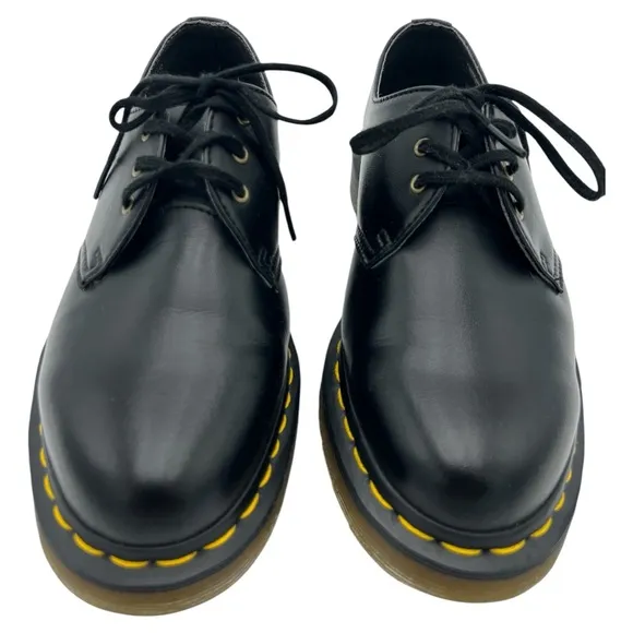 DR. MARTENS NWOT VEGAN BLACK 3 EYE SHOES UNISEX SZ 5M 6L