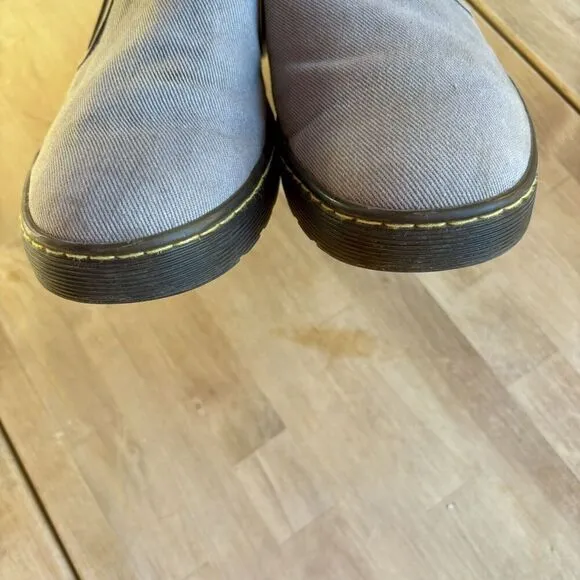 DR. MARTENS Rare Largo Casual slip on Loafer Boat shoes US Men’s 12 grey canvas